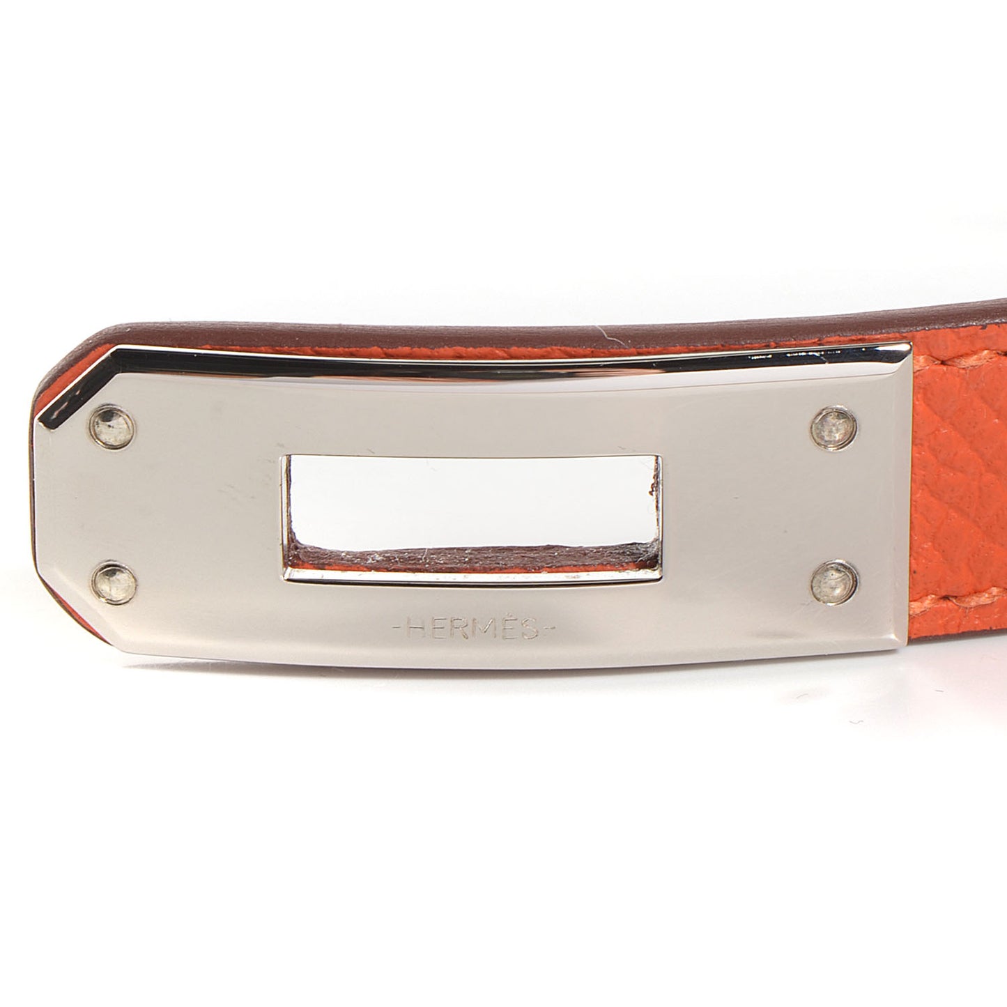 Epsom Kelly Double Tour Bracelet S Orange
