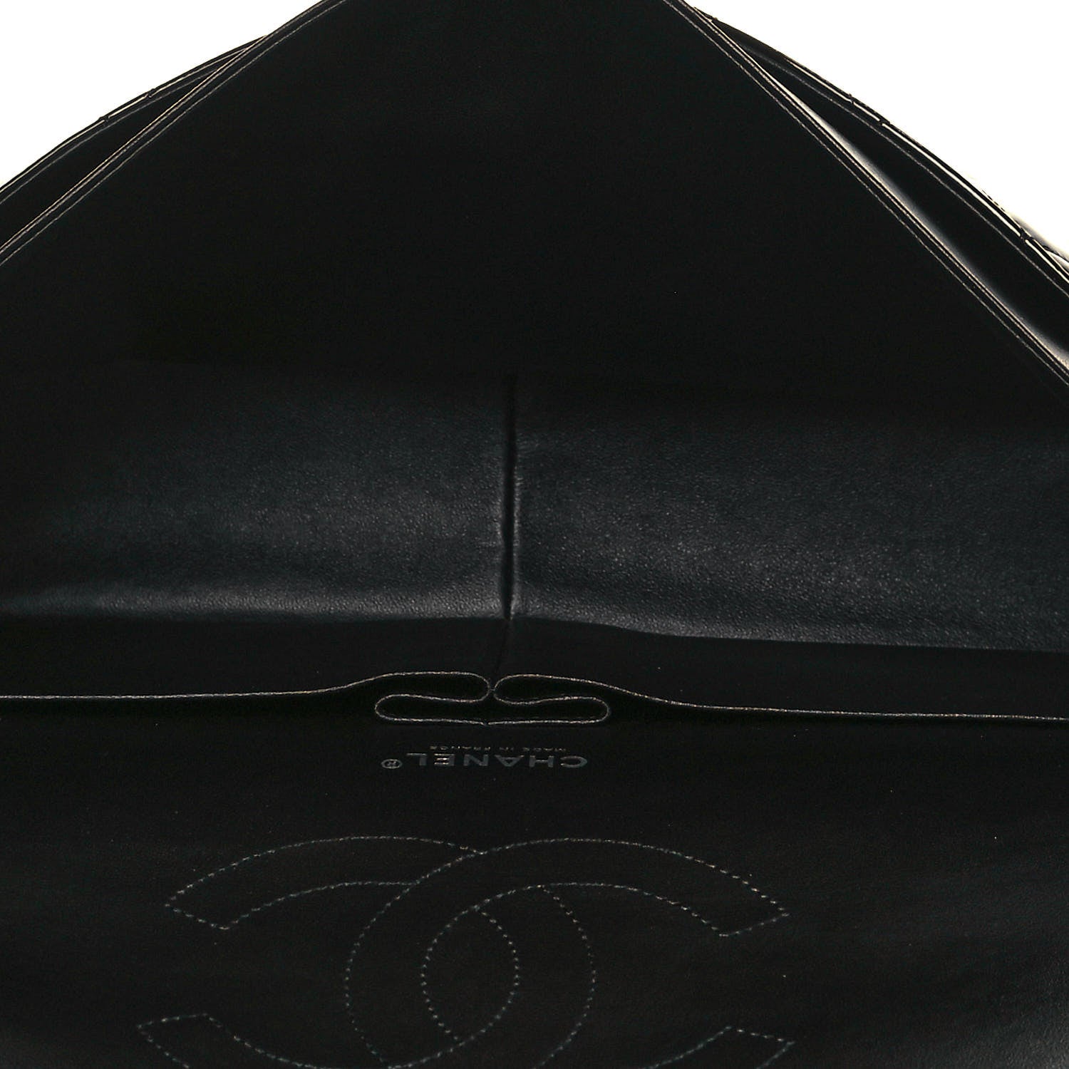 Chanel Patent Quilted Maxi Double Flap Black 5 of 14