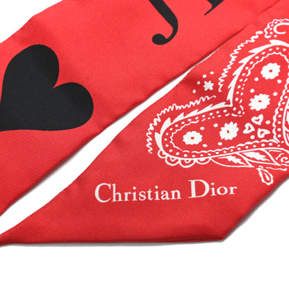 Christian Dior Je T'aime Mitzah Scarf Red 3 of 3