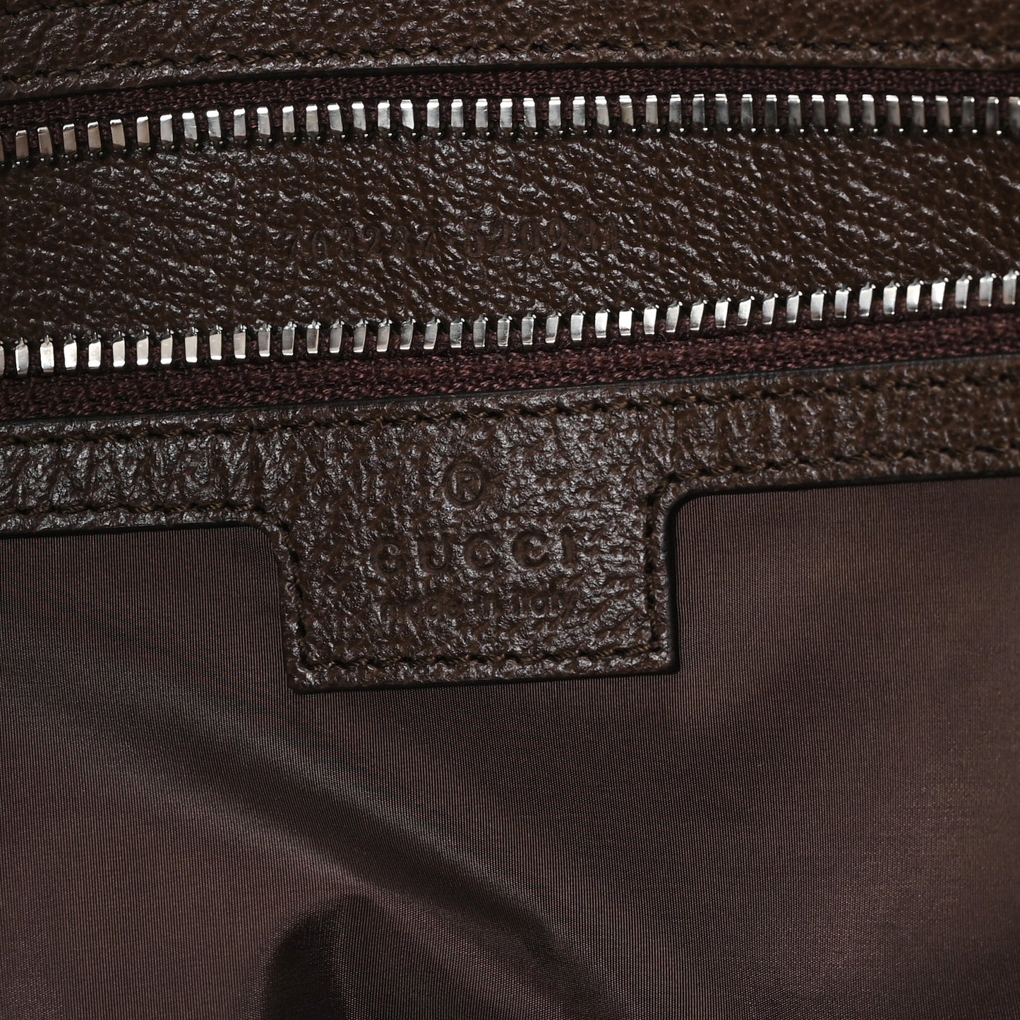 Tender GG Supreme Monogram Textured Dollar Calfskin Web Tote Beige Ebony New Acero