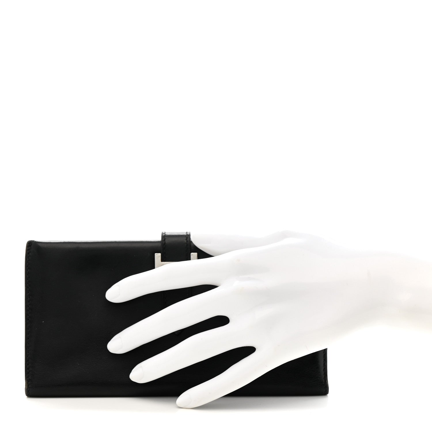 Hermes Box Bearn Gusset Wallet Black 2 of 8