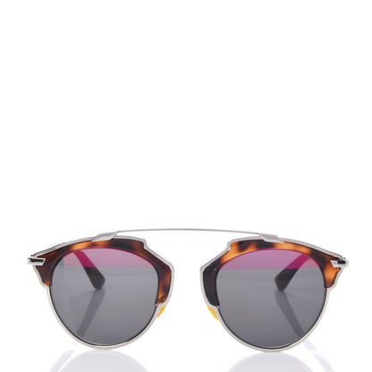 Christian Dior Mirrored So Real Sunglasses Silver Tortoise 2 of 6