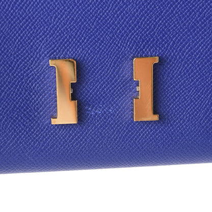 Hermes Epsom Constance Long Wallet Bleu Electrique 7 of 8