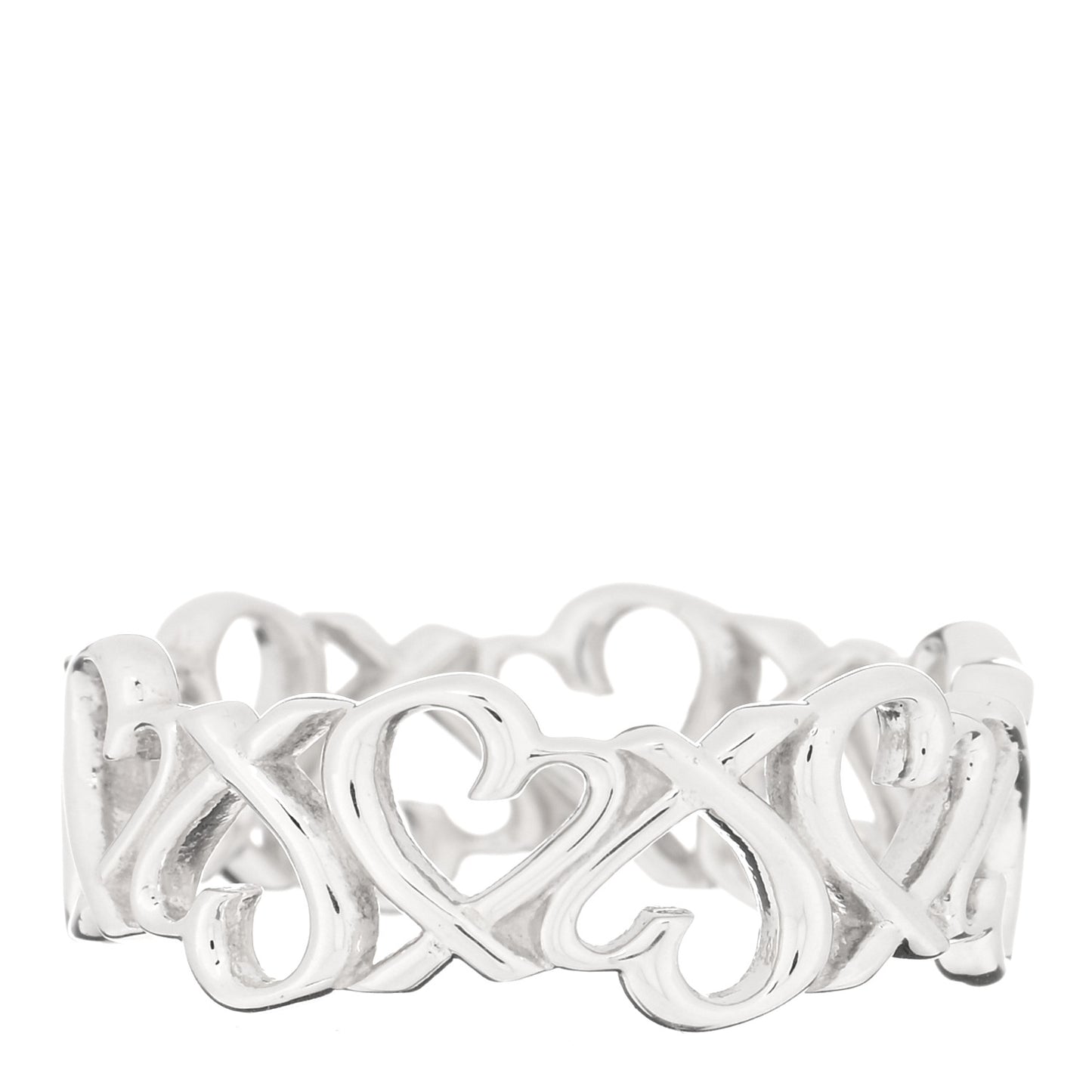 Sterling Silver Paloma Picasso Loving Heart Band Ring 54 7