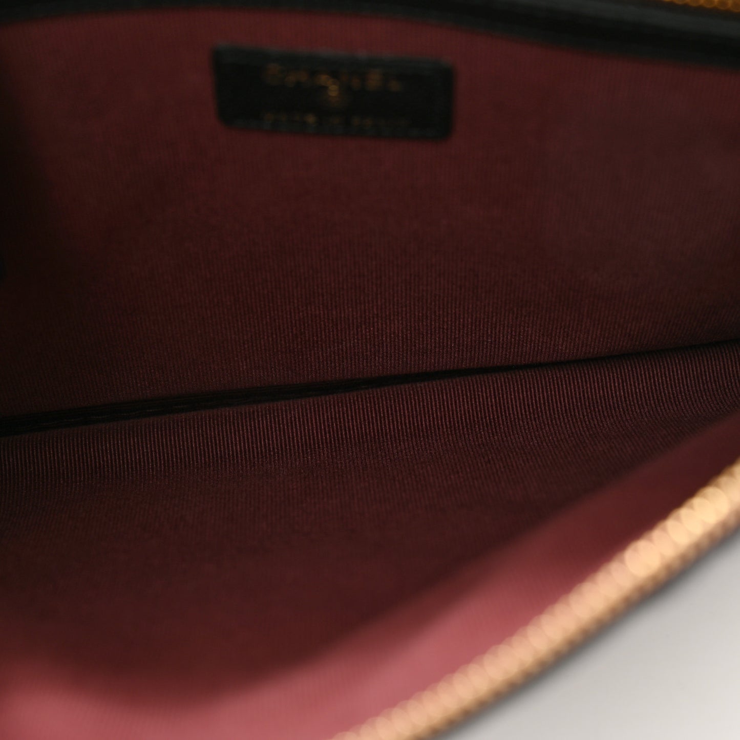 Caviar Quilted Medium Cosmetic Case Black