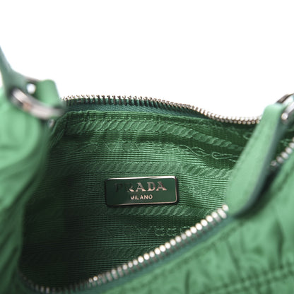 Prada Tessuto Nylon Gaufre Shoulder Bag Menta 8 of 10