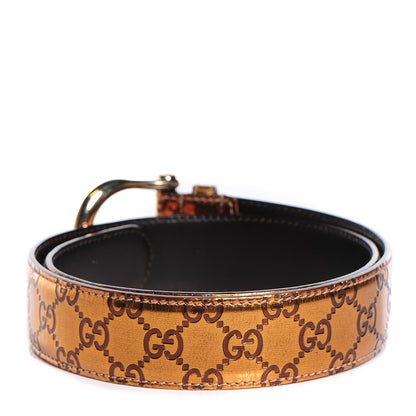 Gucci Guccissima Belt 85 34 Bronze 3 of 4