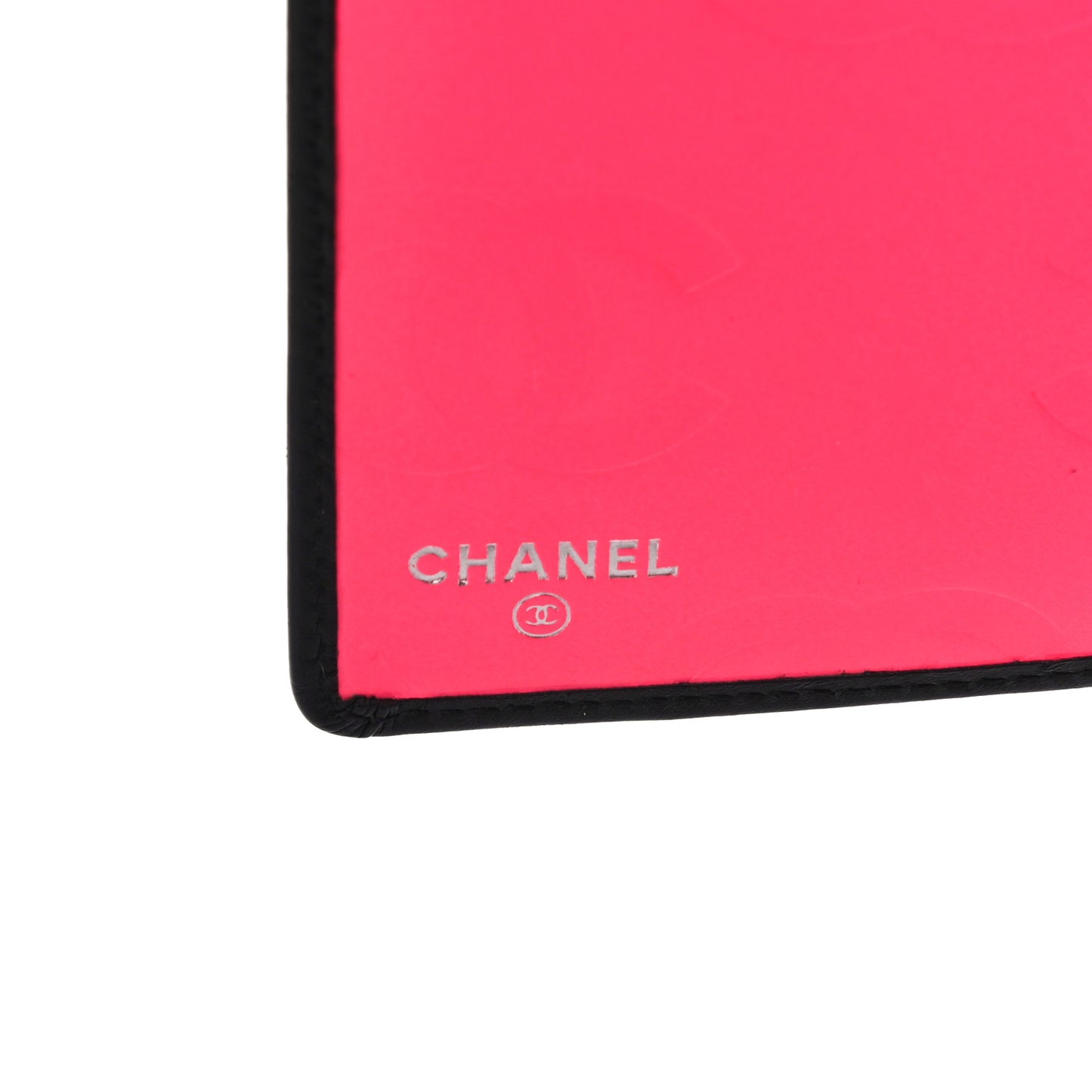 Calfskin Quilted Cambon Yen Wallet Black