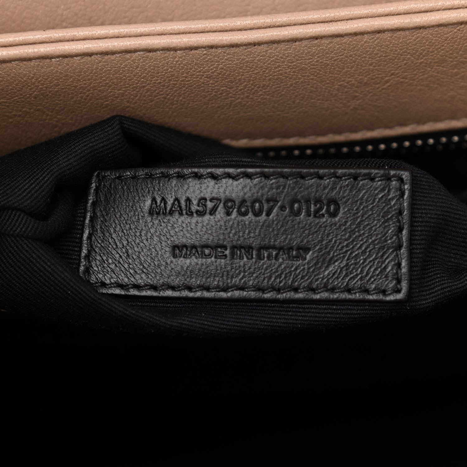 Saint Laurent Lambskin Quilted Small Becky Chain Bag Gold Sand 9 of 10