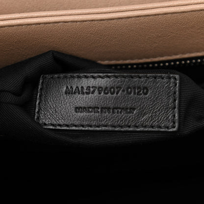 Saint Laurent Lambskin Quilted Small Becky Chain Bag Gold Sand 9 of 10