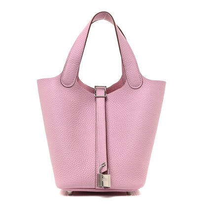Hermes Taurillon Clemence Picotin Lock 18 PM Mauve Sylvestre 1 of 10