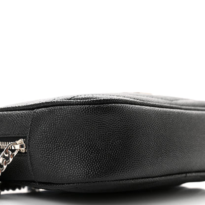 Saint Laurent Grain De Poudre Matelasse Monogram Mini Lou Camera Bag Black 8 of 10