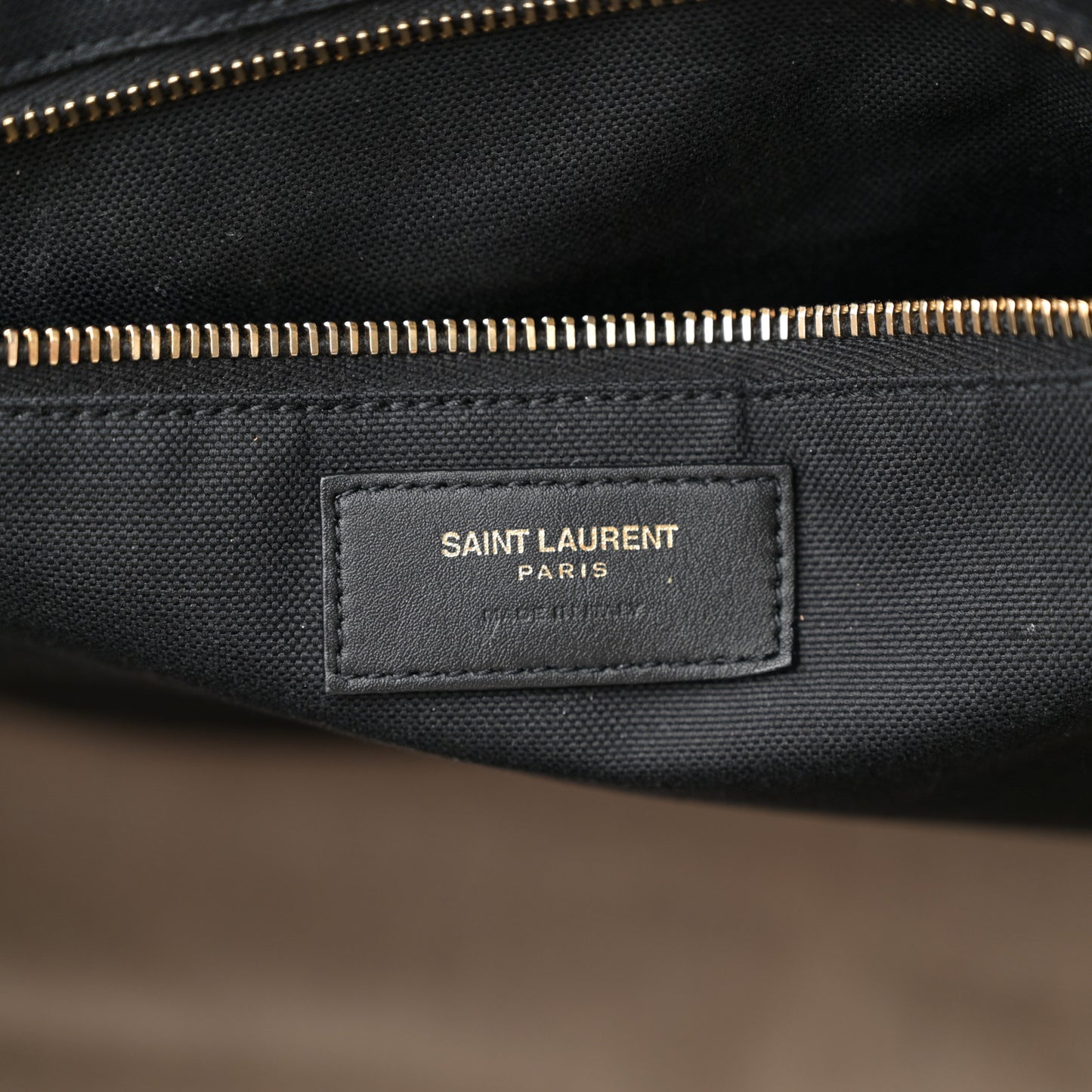 Embroidered Cotton Linen Rive Gauche Noe Tote Natural Black