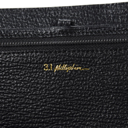 3.1 Phillip Lim 3.1 Textured Calfskin Colorblock Large Pashli Satchel Dark Teal 8 of 9