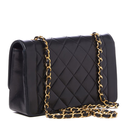 Chanel Lambskin Quilted Medium Single Flap Black 2 of 9