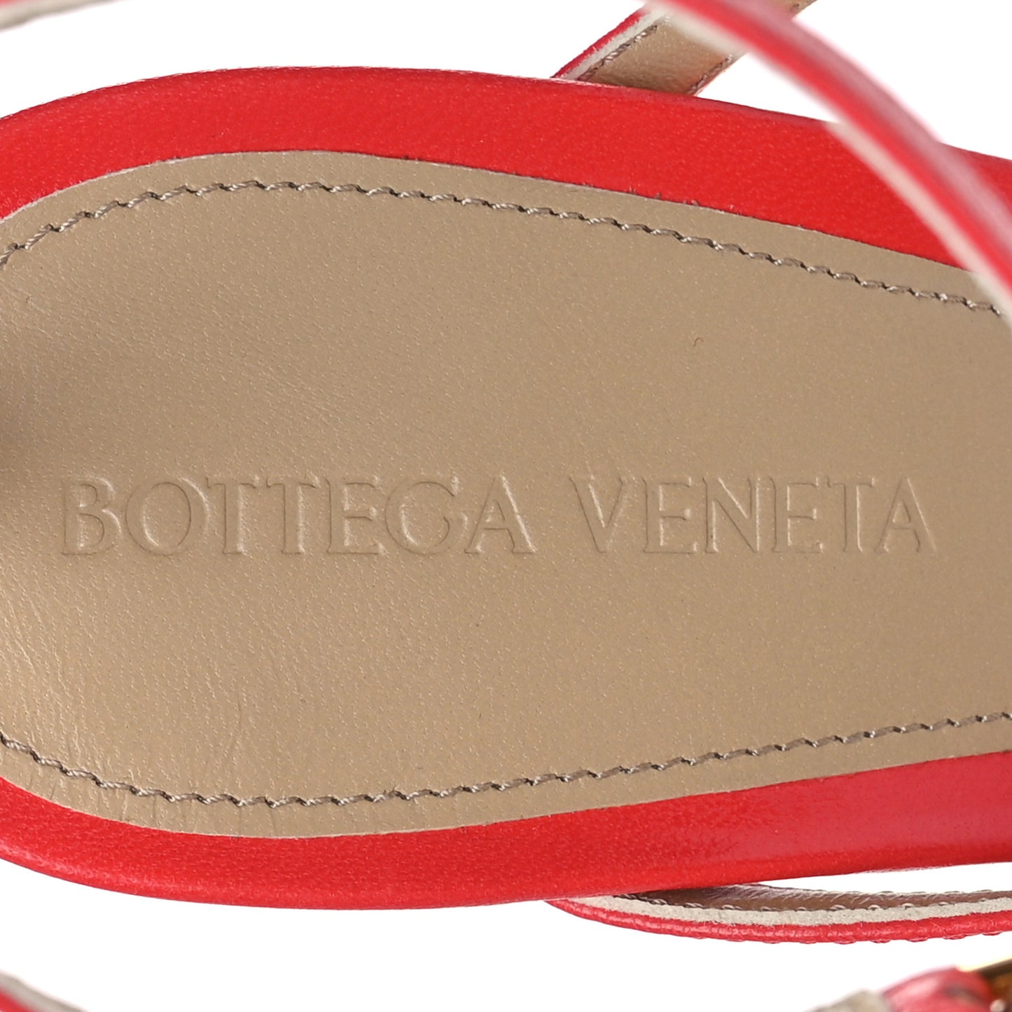 Nappa Stretch Multi Strap 90mm Sandals 38.5 Sunburst