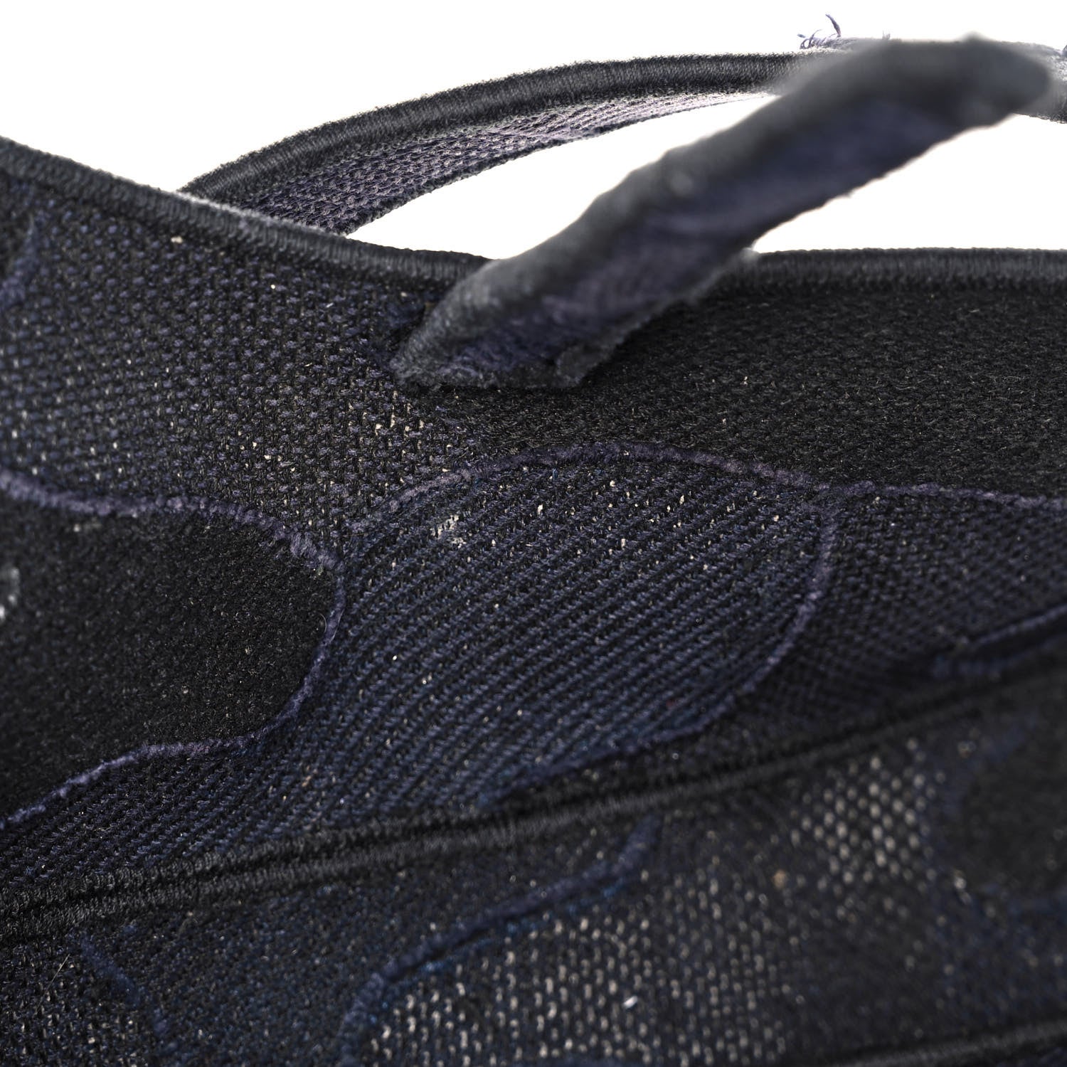 Christian Dior Canvas Embroidered Camouflage Saddle Bag Blue 11 of 11