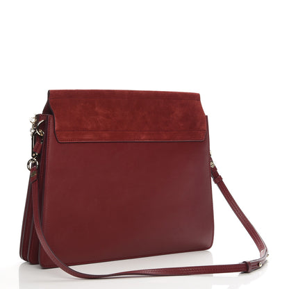 Chloe Calfskin Suede Medium Faye Shoulder Bag Plum Purple 3 of 6