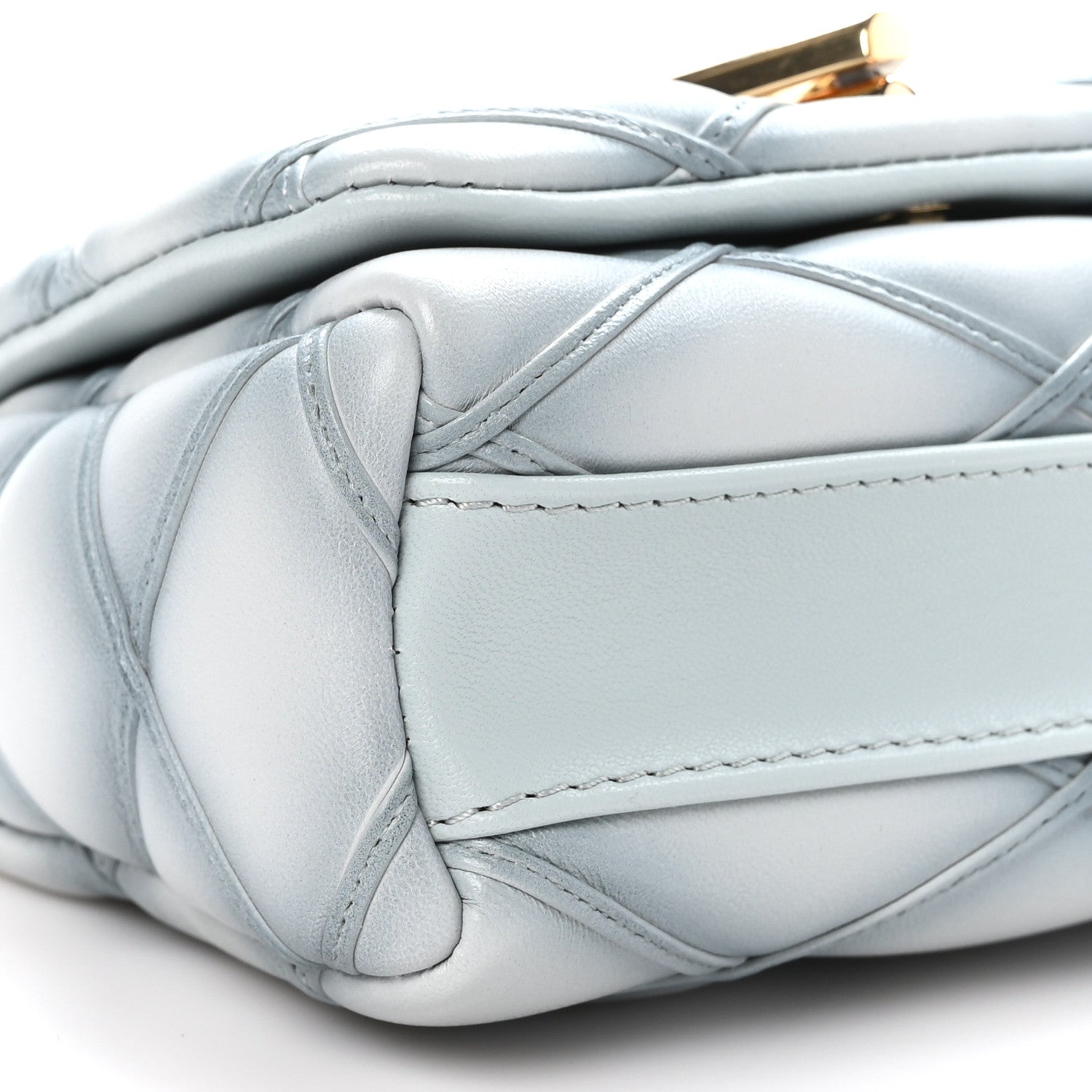 Louis Vuitton Lambskin Malletage Pico GO-14 Ecume Gray 8 of 9