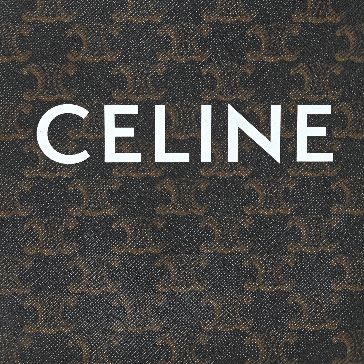 Celine Triomphe Canvas Calfskin Mini Vertical Cabas Tan 6 of 6