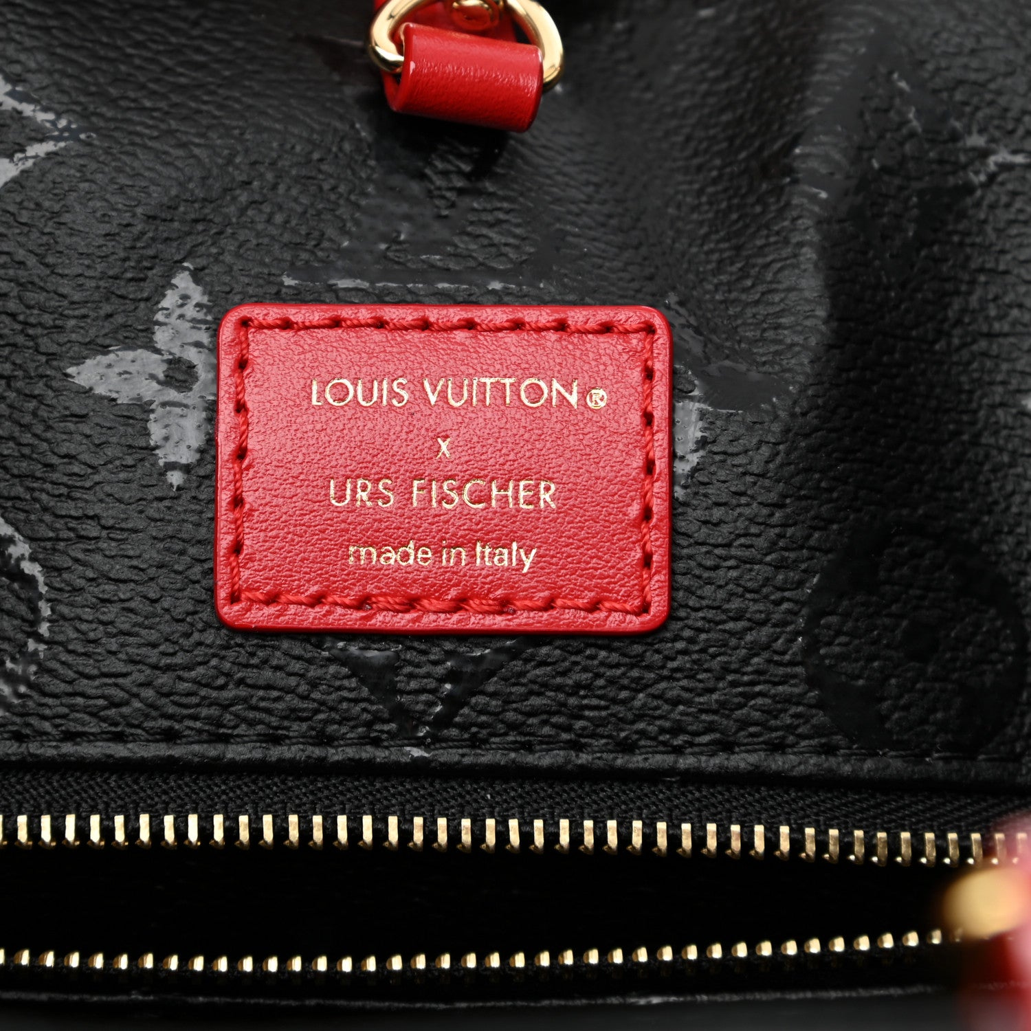 Louis Vuitton X UF Tufted Monogram Onthego GM Black Red 6 of 9