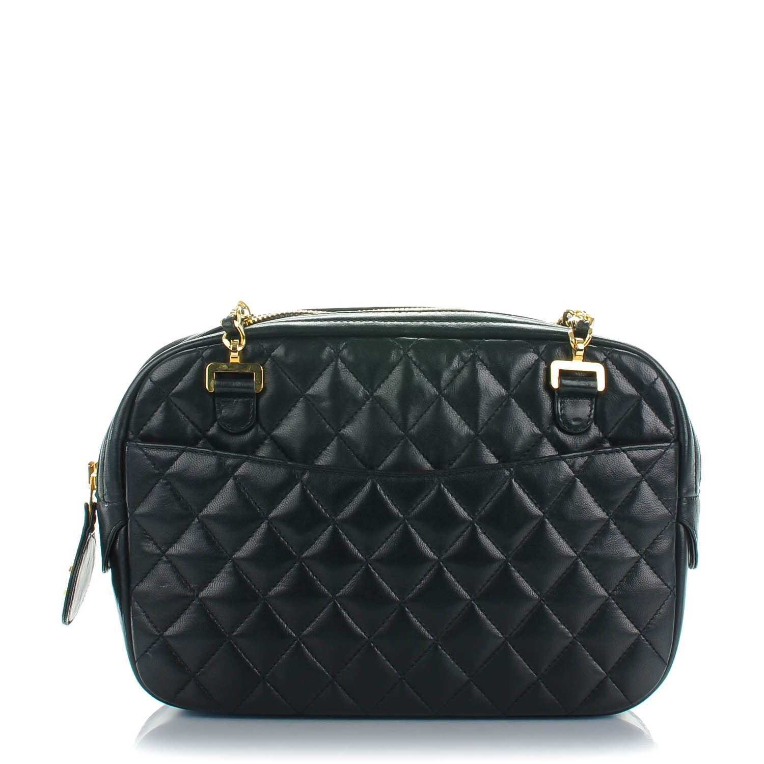Chanel Lambskin Quilted Shoulder Bag Black 1 of 9