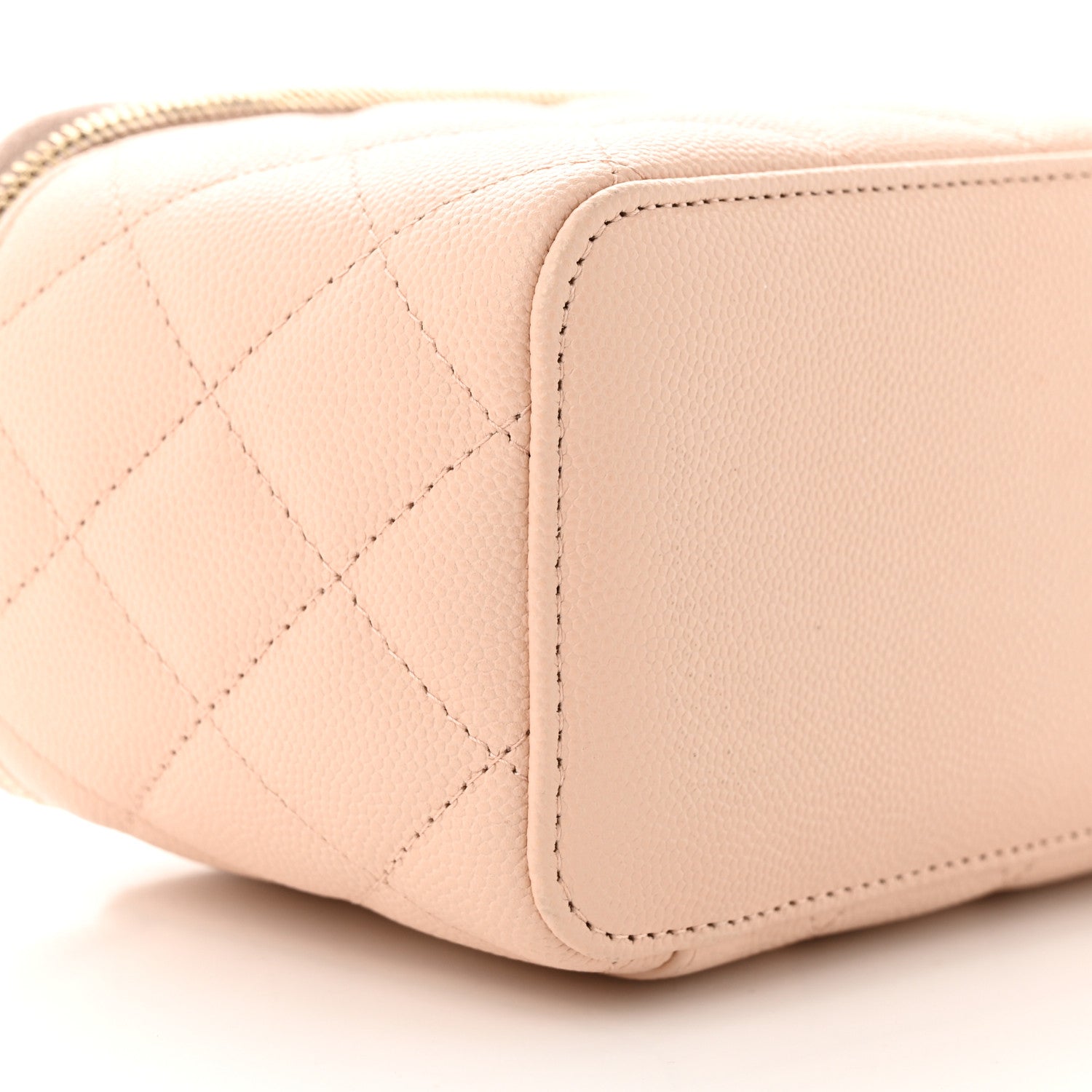 Chanel Caviar Quilted Small Vanity Case With Chain Light Pink 9 of 10