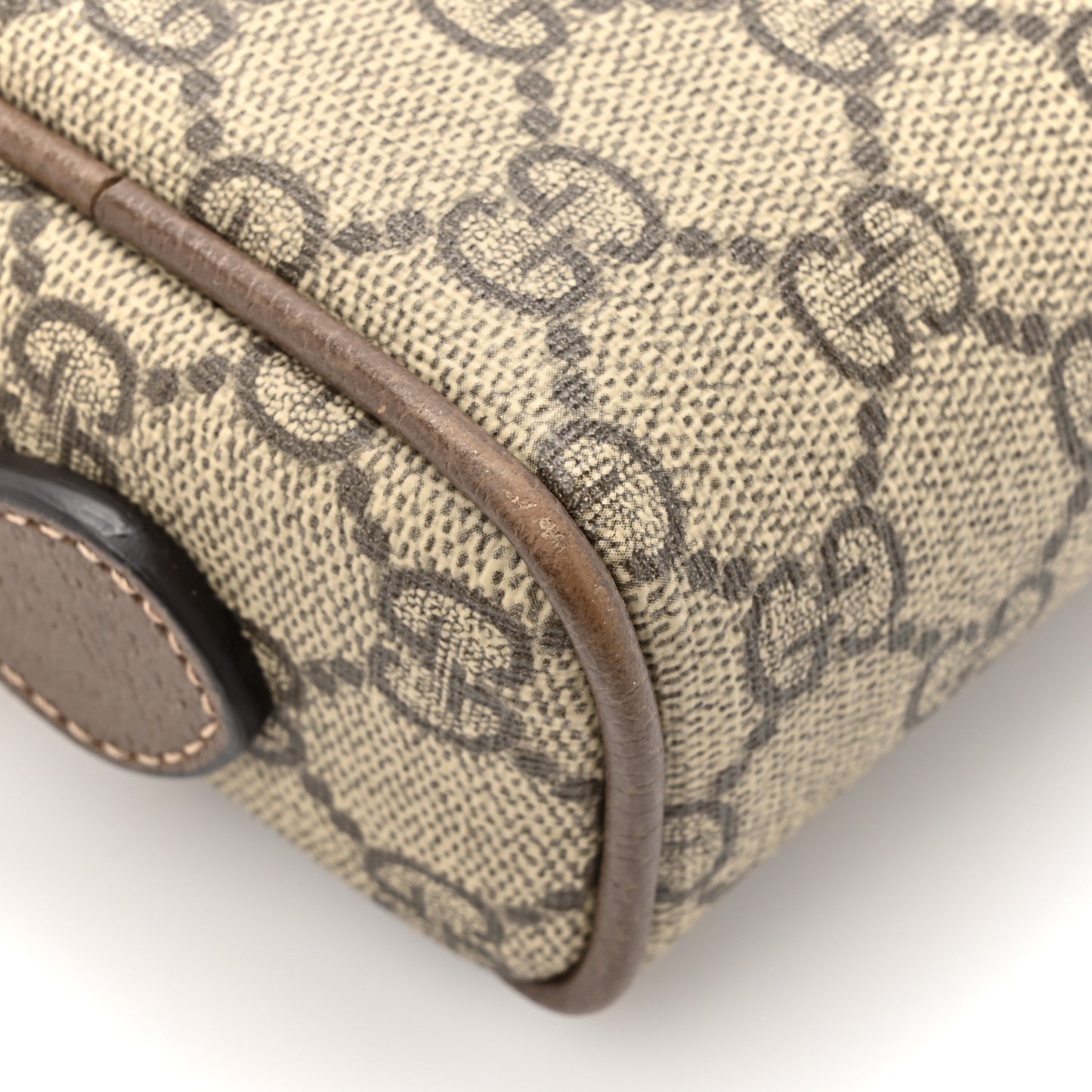 GG Supreme Monogram Web Mini Ophidia Shoulder Bag Brown