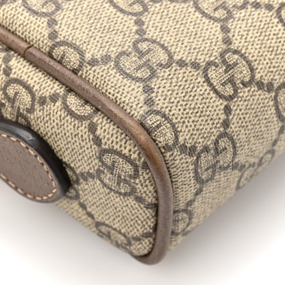 Gucci GG Supreme Monogram Web Mini Ophidia Shoulder Bag Brown 13 of 14