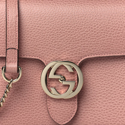 Gucci Dollar Calfskin Small Interlocking G Shoulder Bag Soft Pink 8 of 11