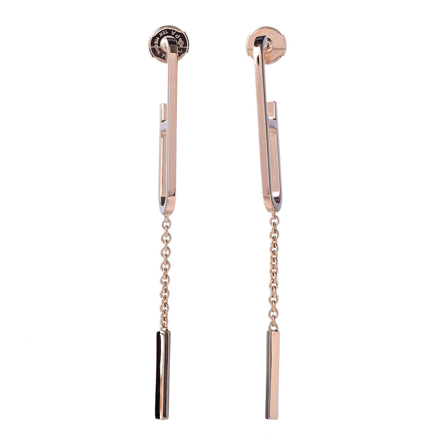 18K Rose Gold Ever Chaine D'Ancre Earrings
