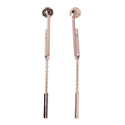Hermes 18K Rose Gold Ever Chaine D'Ancre Earrings 1 of 6