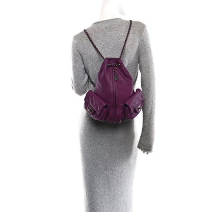 Chanel Calfskin Large Backpack Is Back Plum 2 of 10