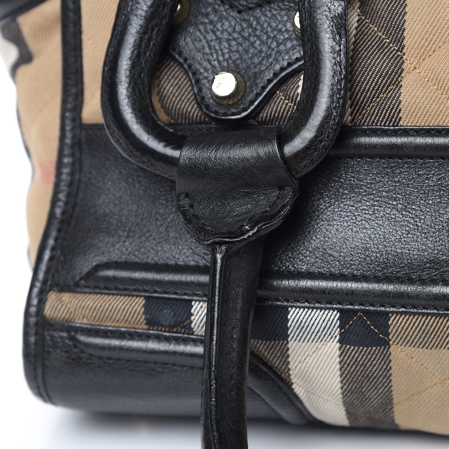 House Check Quilted Large Manor Tote Black