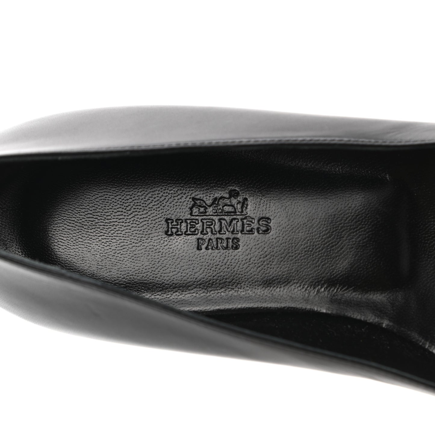 Box Calfskin Nice Ballerina Flats 36.5 Black Bleu Ardoise Cedre