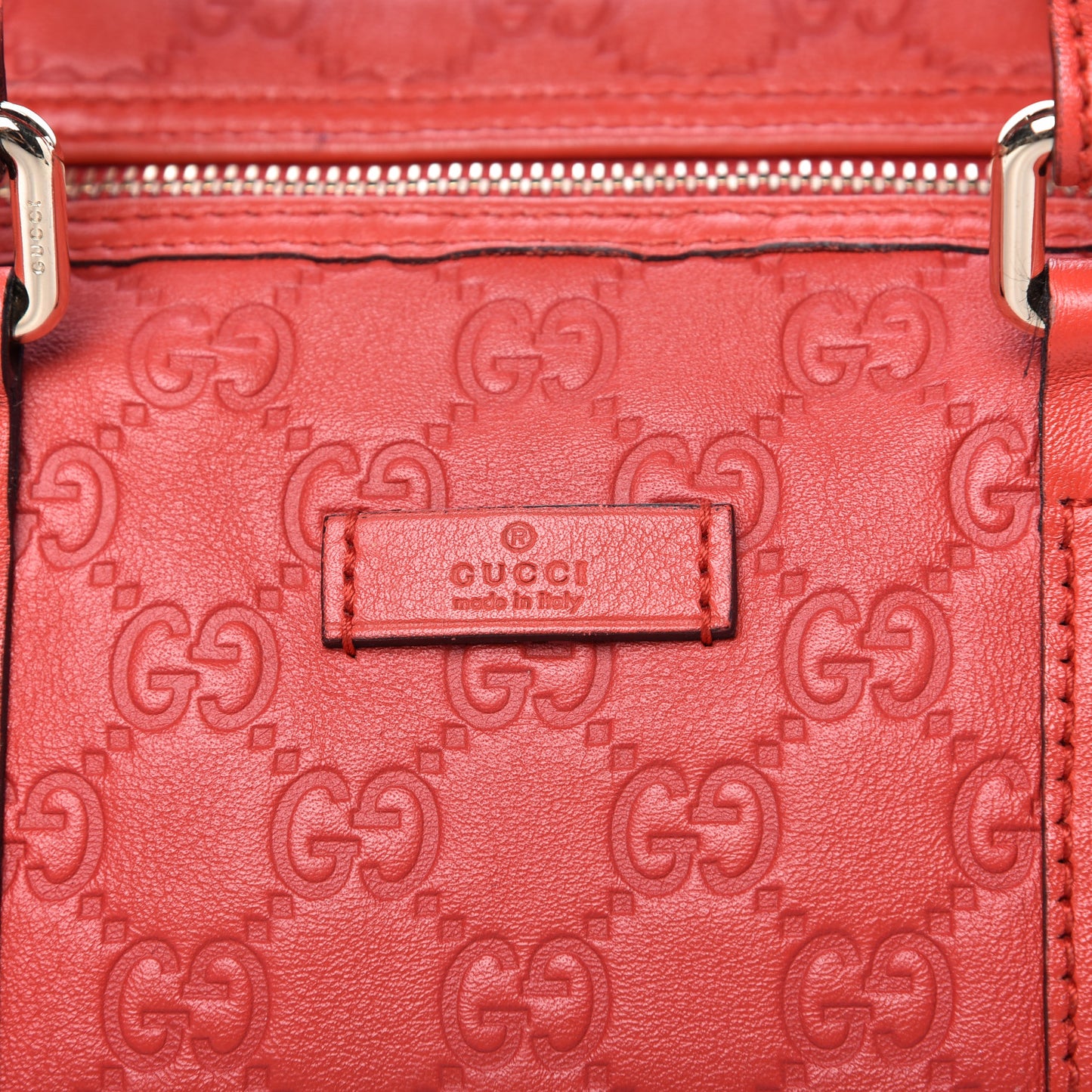 Guccissima Vitello Tender Medium Joy Boston Sporting Red