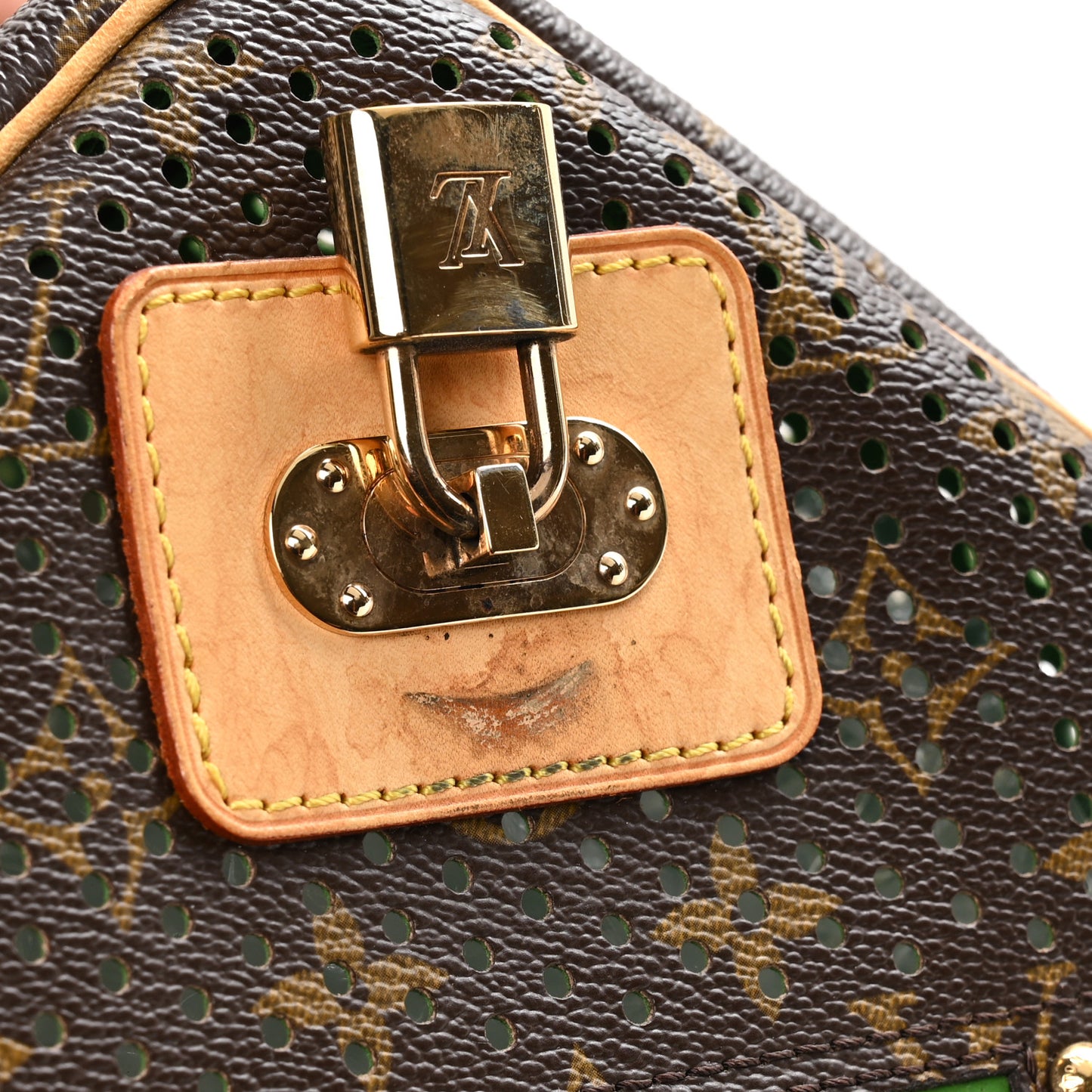 Monogram Perforated Speedy 30 Green