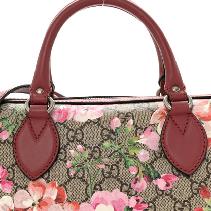 Gucci GG Supreme Monogram Blooms Small Boston Beige Multicolor Dry Rose 8 of 11