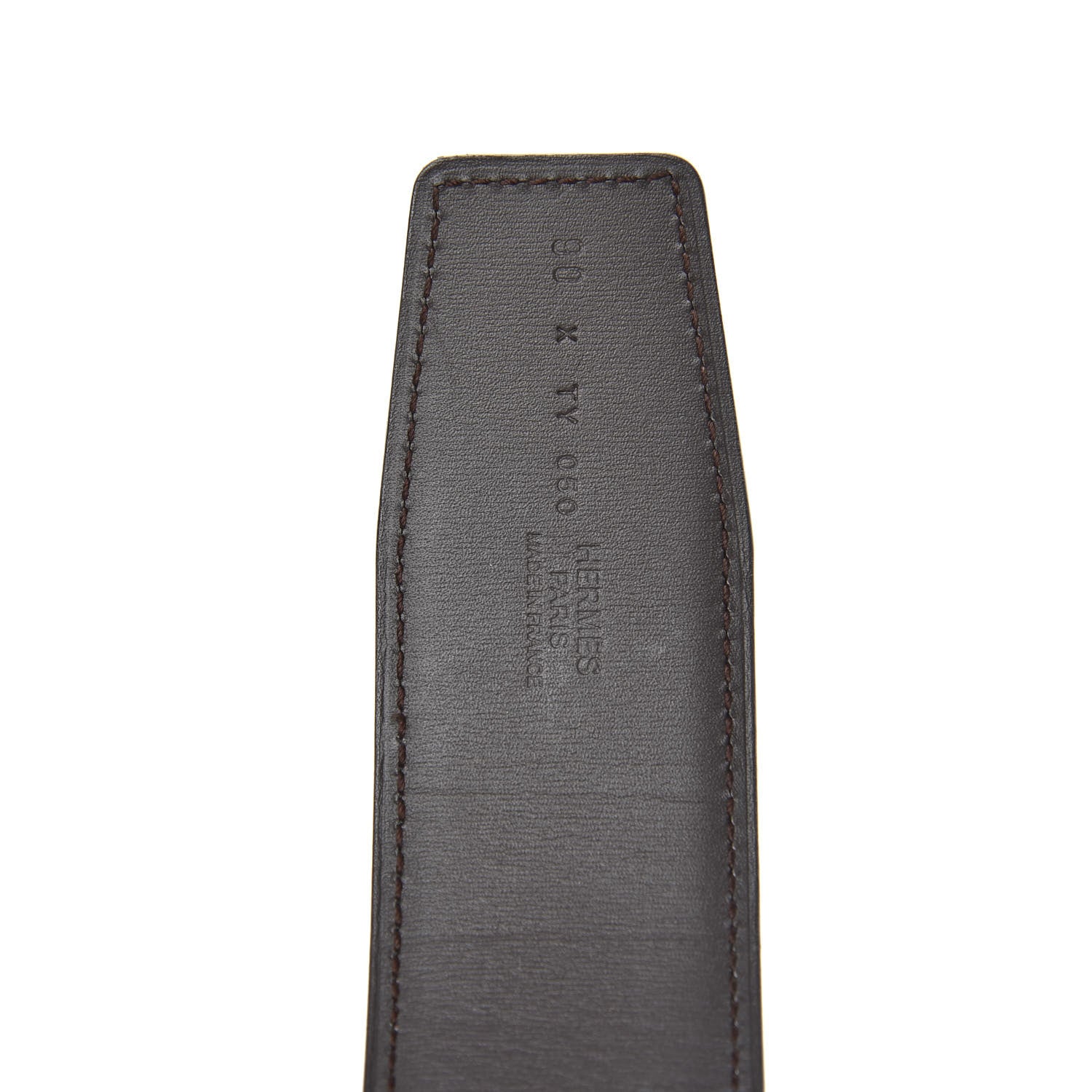 Hermes Box Chamonix 32mm H Belt 90 Black Chocolate 3 of 5