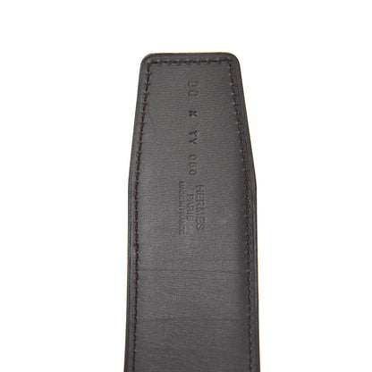 Hermes Box Chamonix 32mm H Belt 90 Black Chocolate 3 of 5