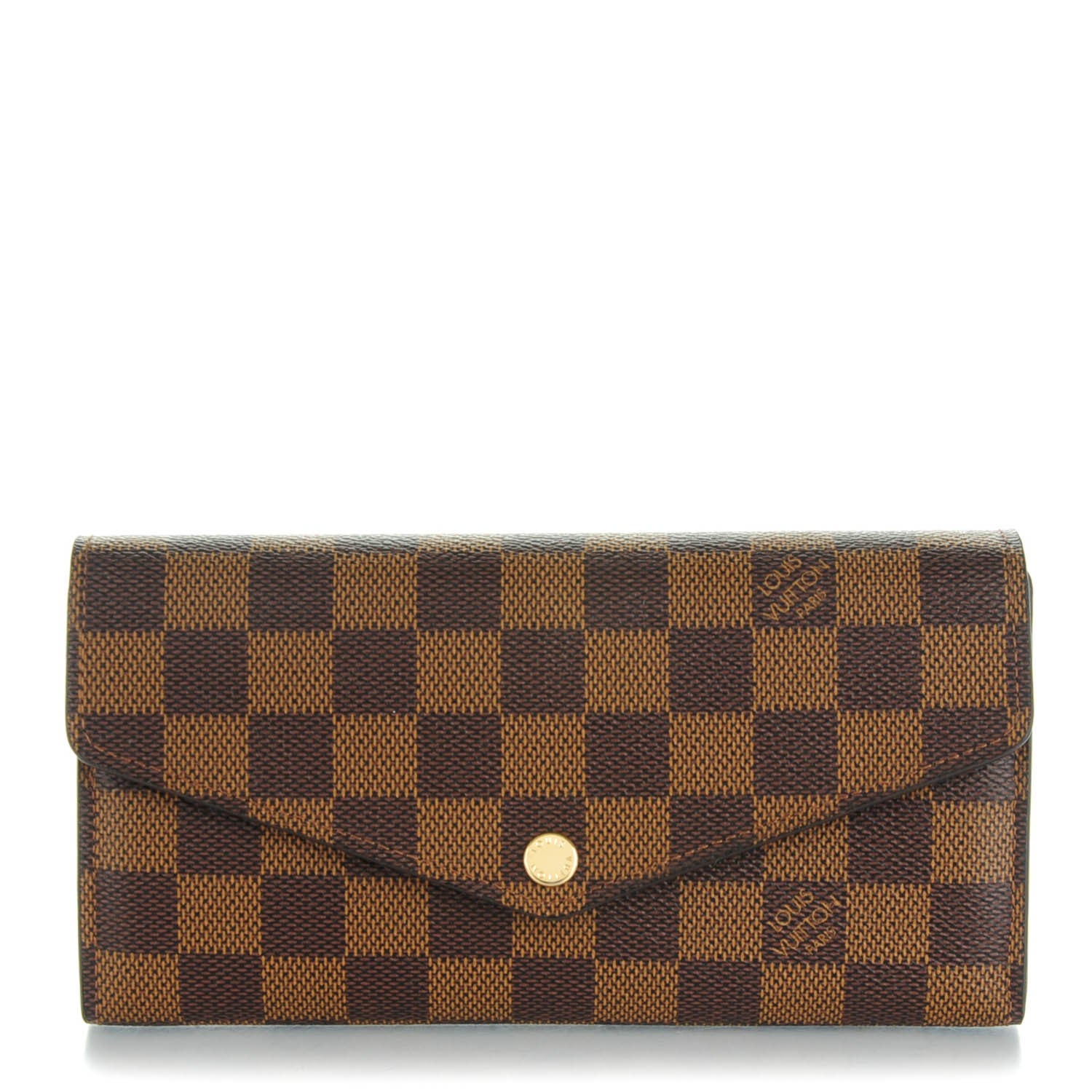 Louis Vuitton Damier Ebene Sarah Wallet NM 1 of 7
