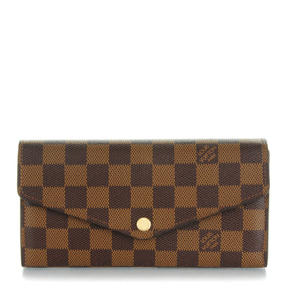 Louis Vuitton Damier Ebene Sarah Wallet NM 1 of 7