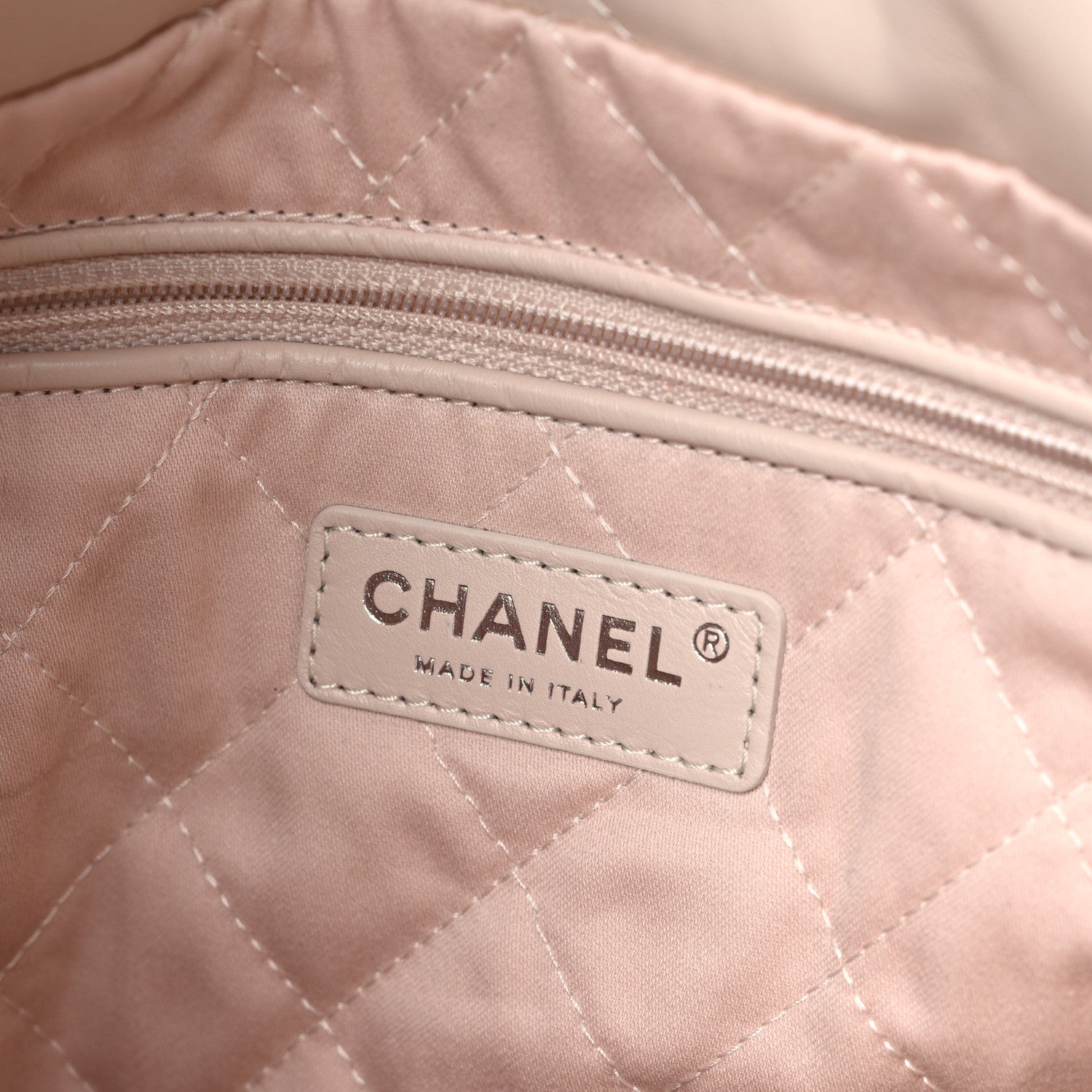 Chanel Shiny Calfskin Quilted Chanel 22 Ecru 7 of 12