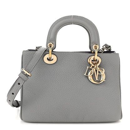 Christian Dior Calfskin Mini Diorissimo Tote Gris 1 of 11