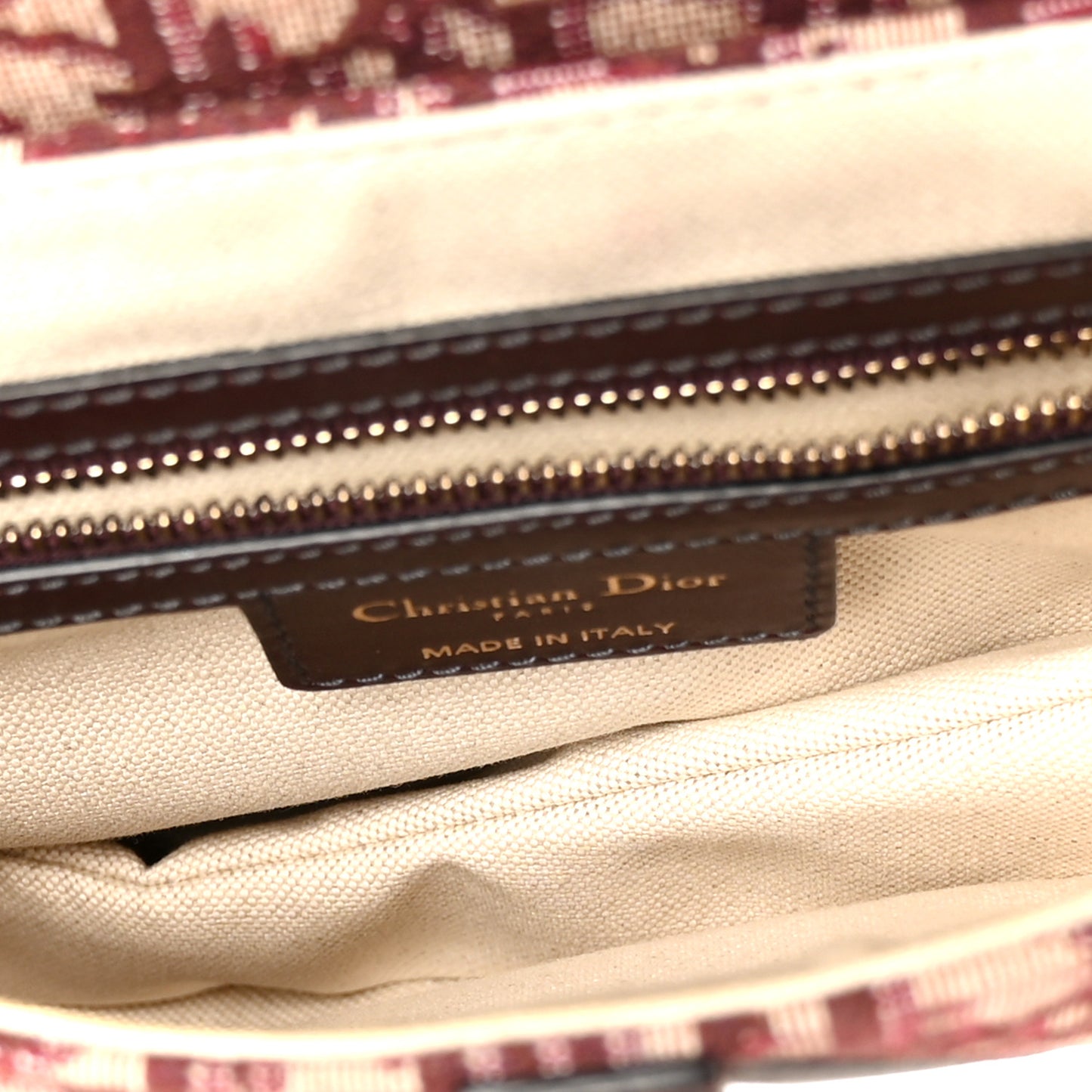 Oblique Saddle Bag Burgundy