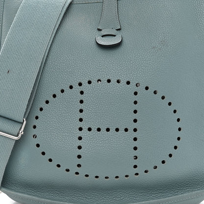 Hermes Taurillon Clemence Evelyne III PM Ciel 7 of 13