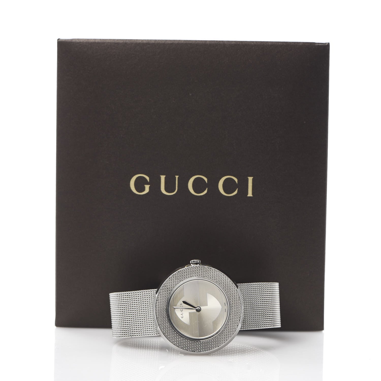 Gucci Stainless Steel 36mm U-Play Mesh Quartz Watch 6 of 6