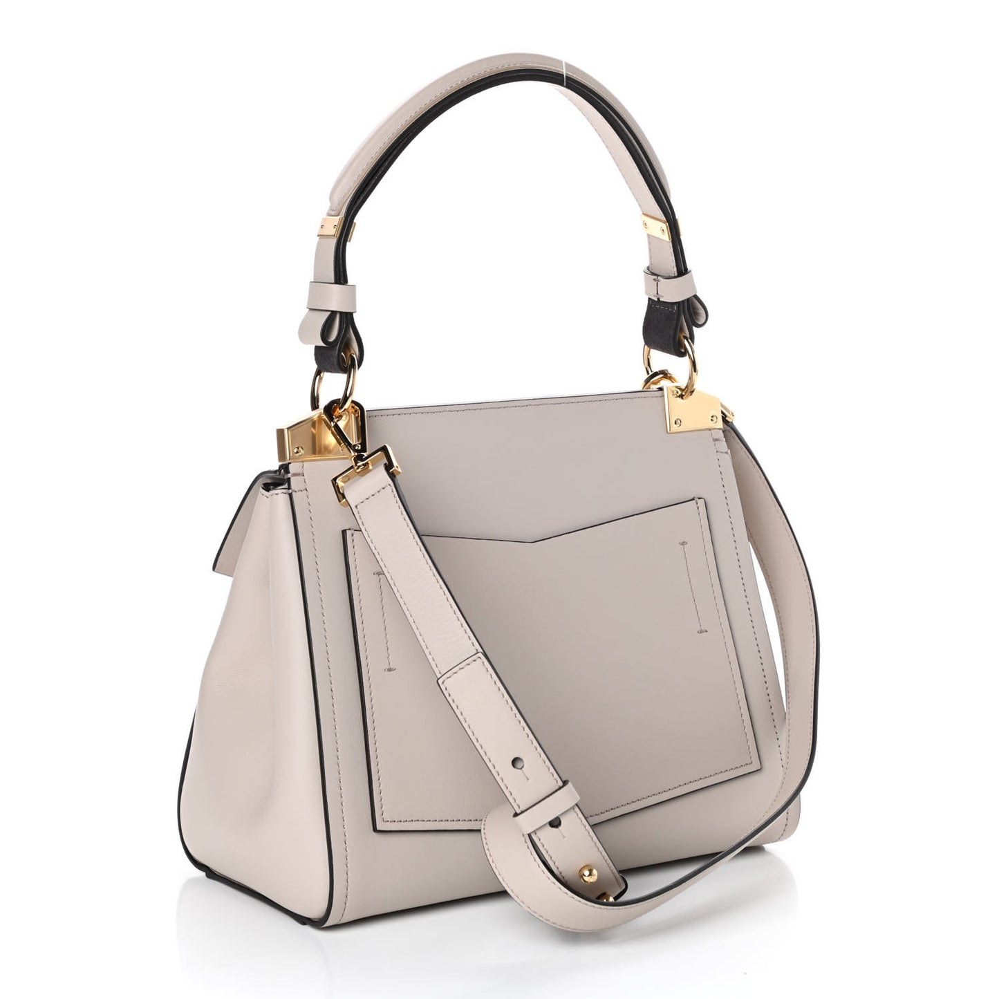 Calfskin Small Mystic Shoulder Bag Natural