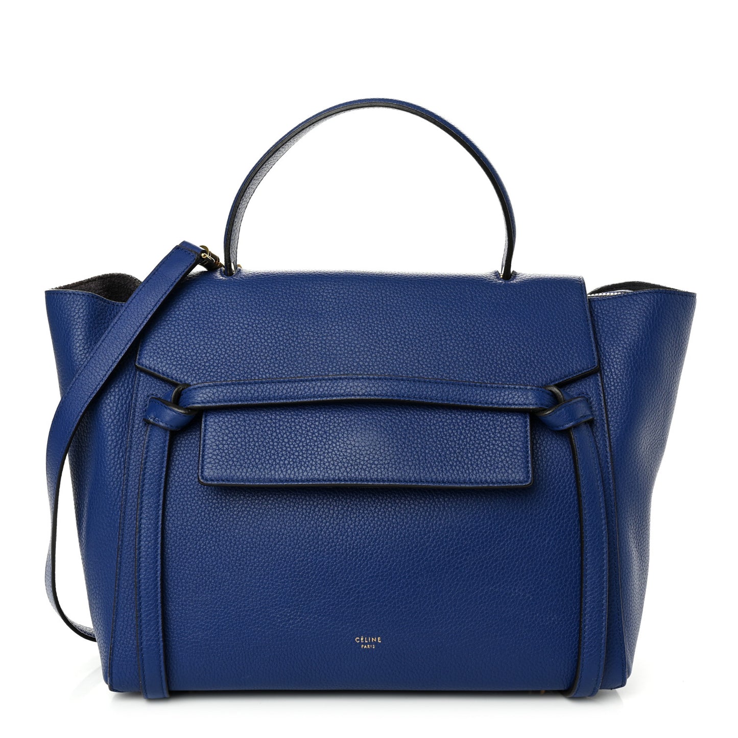 Grained Calfskin Mini Belt Bag Indigo