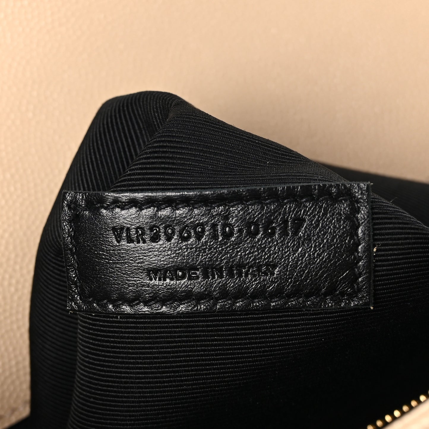 Grain De Poudre Matelasse Chevron Large Monogram Satchel Nude Powder